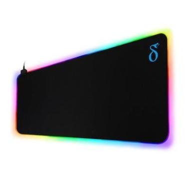 Imagem de Desk Pad Mousepad Gamer Aitek, 80x30CM, RGB, LED Cores, Ergonômico