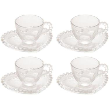 Imagem de Jogo de Xícaras de Café 85ml Wolff Mesa Pearl - 4 Peças