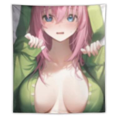 Imagem de LIEGBMEU Sexy Bikini Hot Anime Girl Tapeçaria 127.0 cmx152.4 cm Interior Exterior Wall Quilt Art Decoração de Tapeçaria Caprichosa, AF152