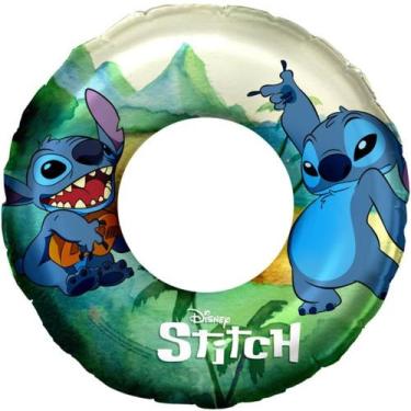 Imagem de Boia Inflável STITCH Redonda 56CM ATÉ 30KG - Etitoys