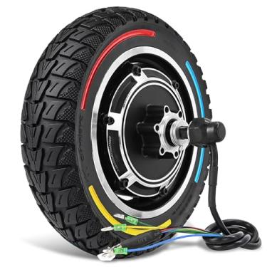 Imagem de Felixstory Hub Moter de 48V 500W com pneu off-road sólido, adequado para scooter elétrica KUGOO M4/M4 Pro, pneu sem câmara de ar de 25 cm 25 x 6,1 cm, resistente ao desgaste e à prova de perfuração