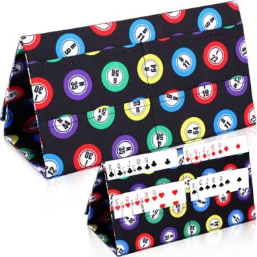 Imagem de Eersida Pacote com 2 suportes de cartão de bingo para abas de puxar, acessórios de bingo, canasta, pôquer ponte, suprimentos noturnos, jogos para adultos