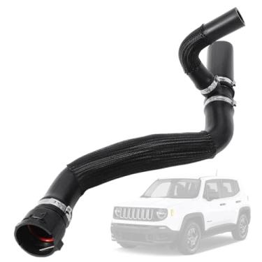Imagem de Mangueira de refrigeração do radiador compatível com Jeep Renegade 1.3L 2.4L 2015 2016 2017 2018 2019 2020 2021, substituição do tubo do radiador 68246567AA