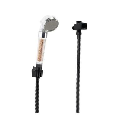 Imagem de Ducha Manual ABS com Esferas Ionizantes Mangueira 180 cm e Desviador -