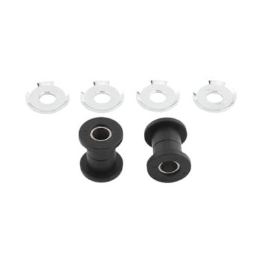 Imagem de Mqetly Kit de bucha para elevação do guidão, Premium, fácil de instalar, alto desempenho, peças de reposição, borracha, profissional, acessórios, Prata Negra