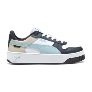 Imagem de PUMA Tênis feminino Carina Street Platform com cadarço casual - branco, Branco, 39