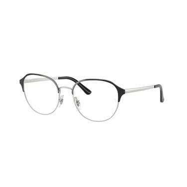 Imagem de Armação para Óculos Ray-Ban 0RX6526L 2861 Tam 53 / Preto/Prata