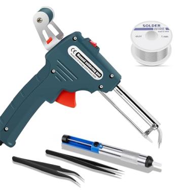 Imagem de Kit de Solda 60W 110V Uniwity com Pistola Automática, Sugador, Fio de Estanho e Pinças GN-565B