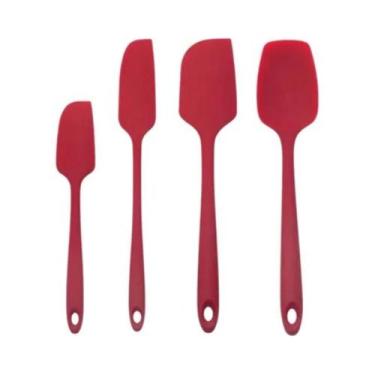Imagem de Conjunto De Espátulas De Silicone Antiaderente Resistentes Ao Calor Pa