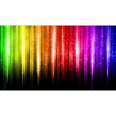 Imagem de Painel de Lona Chuva Neon Colorida - Fabrika de Festa, 150x100cm