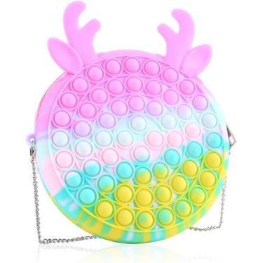 Imagem de Pop Fidgets Toy Purse Bag para meninas, Popper Fidget Toys para menina