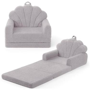 Imagem de Sofá infantil dobrável Blissful Diary 2 em 1, cadeira e cama confortáv