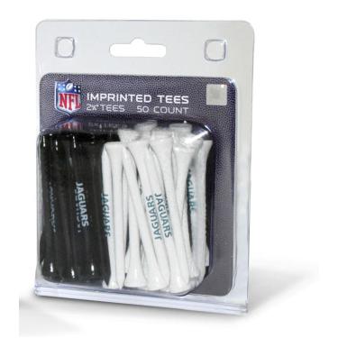 Imagem de Team Golf Camisetas de golfe NFL Jacksonville Jaguars 6,35 cm, pacote com 50, tamanho regulável, várias cores de equipe