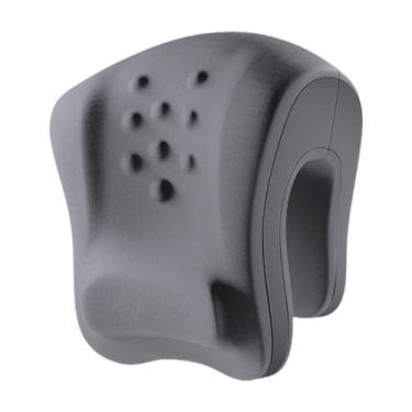 Imagem de BaotyJie Almofada de pescoço para cadeira de escritório, encosto de cabeça, almofada de mesa confortável para dormir, para cochilos, para estações de trabalho, Cinza Claro