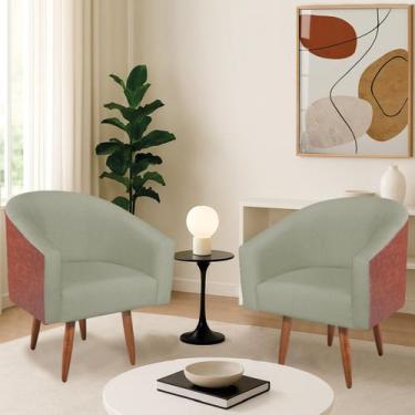 Imagem de Kit 2 Poltronas Jade Decorativa Moderna Sala de Estar Quarto Escritóri