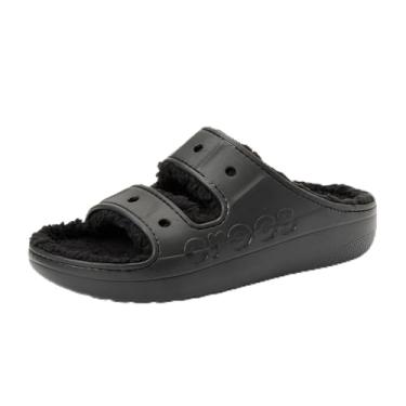 Imagem de Crocs Sandália masculina Baya Cozzzy, preto, 45/46 EU