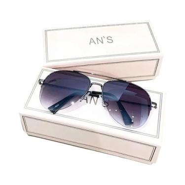 Imagem de Óculos De Sol Masculinos Estilo Aviador Com Lente Grande, Elegantes E 