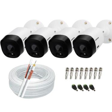 Imagem de Kit 4 Câmeras De Segurança Intelbras Residencial e comercial