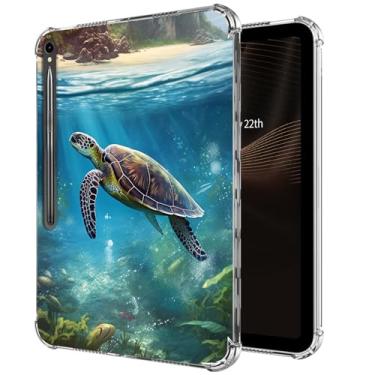 Imagem de Capa transparente para Samsung Galaxy Tab S9 FE 2023 (SM-X510/X516), antiamarelamento, transparente, à prova de choque, fina, leve, suporta carregamento sem fio para Samsung Tab S9 FE, The Roaming