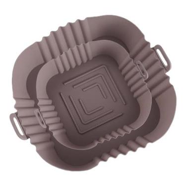 Imagem de Forro de silicone para fritadeira de silicone quadrada Airfryer, pacot