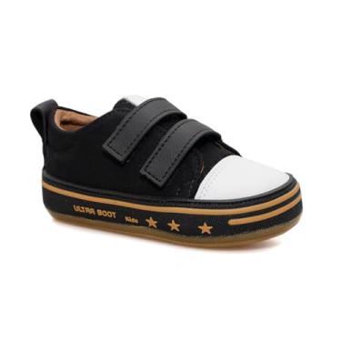 Imagem de Tênis Infantil Star em Lona, Unissex, Solado Antiderrapante, para Crianças (Preto, BR, Criança de 4 a 8 anos, Numérico, 24)
