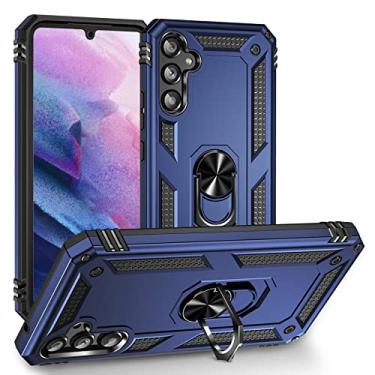 Imagem de SORAKA Capa para Samsung Galaxy A34 5G com suporte para anel Capa Slim Fit de TPU macio Capa Samsung Galaxy A34 5G com placa de metal para suporte magnético de telefone para carro