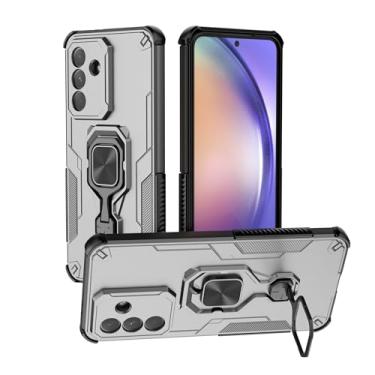 Imagem de SORAKA Capa para Samsung Galaxy A36 5G com suporte metálico giratório de 360 graus peça de ferro magnética para suporte magnético para telefone de carro