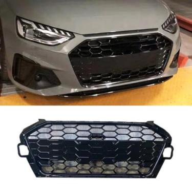 Imagem de Capa decorativa de farol de neblina para churrasqueira de carro, kit de corpo de lábios, grade de para-choque frontal compatível com parte externa A4L 2020 (grade de para-choque)