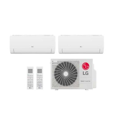 Imagem de Ar condicionado Multi Split Inverter 2 ambientes (Hiwall 2X 12.000BTUS) Quente/Frio WiFi integrado