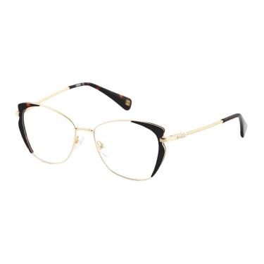 Imagem de Armação Carmim Feminino Tartaruga/Dourado 16mm CRM41644C2