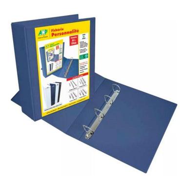 Imagem de Fichário revestido cristal oficio azul 75mm 4750AZ ACP