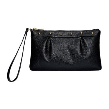 Imagem de Bolsa Clutch Festa Casamento Carteira de Mão Porta Celular em Couro