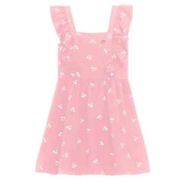 Imagem de Vestido infantil menina de cerejas Brandili