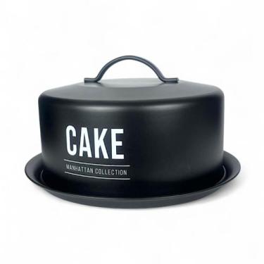 Imagem de Porta Bolo Manhattan C/Tampa E Cúpula De Aço Boleira 28cm - Hauskraft,
