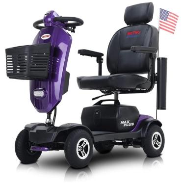 Imagem de Cadeira de Rodas Elétrica Metro Mobility,Nova Scooter de Mobilidade 4 Rodas para Adultos, 136 kg, Dobrável, Bateria 12V20AH*2