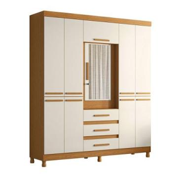 Imagem de Guarda Roupa Fusion Casal MDP com Porta Basculante e Espelho Premium A