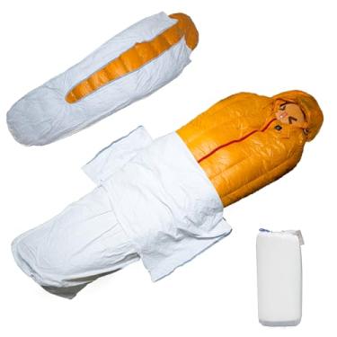 Imagem de 3F UL Gear Saco de dormir de viagem 3 estações, impermeável e resistente a manchas saco de dormir para adultos e crianças, leve, compacto, acampamento, acessórios essenciais para caminhadas, itens
