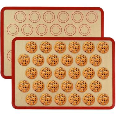 Imagem de Tapete de Silicone, Tapete de Silicone Culinario, para Bolo de Massa óleo e Panelas Cozinhar, 42 Cm X 30 Cm / 21cmx30cm(COM MEDIDOR PEQUENO,42X30CM)