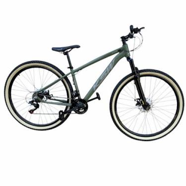 Imagem de Bicicleta Aro 29 Ksw Xlt 100 Pneu Faixa Amarelo 21 Velocidades Suspens