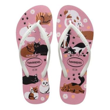 Imagem de Chinelo Havaianas Slim Pets Fc, Lilás, 35/36