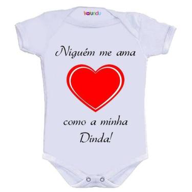 Imagem de Body Divertido - Ninguém Me Ama Como Dinda - KALUNDU KIDS, M