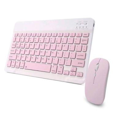 Imagem de Teclado Mouse Sem Fio Recarregável Bluetooth