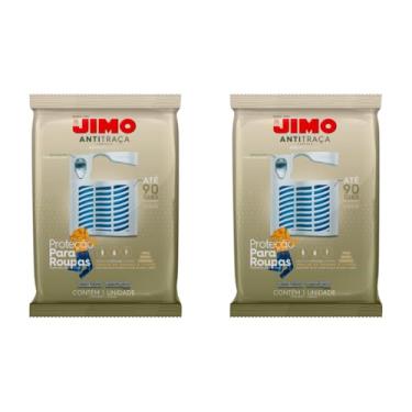 Imagem de Jimo Antitraça Cartela Protetor Para Roupas Livros Com Temporizador 90 Dias Duração Traças Roupas Livros Closet Guarda-Roupa Armário (2, Cartela)