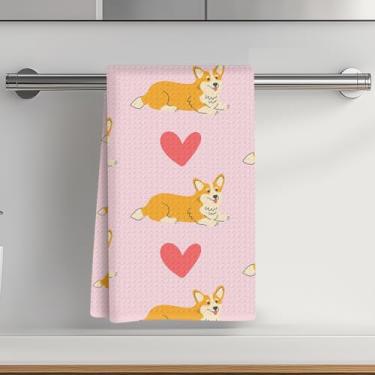 Imagem de Toalhas de cozinha para cães 35 x 61 cm, toalhas de chá reutilizáveis absorventes de waffle, para limpeza, cozinha, cozimento, decoração de cozinha em casa, presentes de Ação de Graças para mulheres e