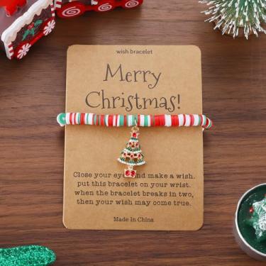 Imagem de Pulseiras de Natal femininas elásticas ajustáveis com meias de floco de neve, presentes de festa de Natal, One Size, Liga de aço, Sem Pedra Preciosa