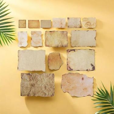 Imagem de Adesivos vintage de papel para scrapbook, 45 peças, papel envelhecido, clássico, antigo, retrô, adesivo autoaeso, para scrapbook, projetos, agenda, artesanato,