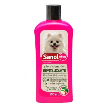 Imagem de Condicionador Veterinário Sanol Dog Revitalizante Chá Verde e Amêndoas 500ml