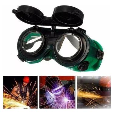 Imagem de Óculos Mascara De Solda Articulável Lente Dupla Emborracha - Western
