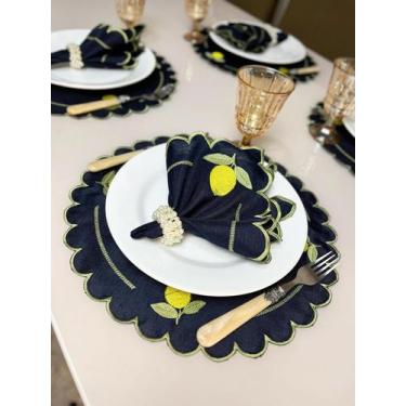 Imagem de Jogo Americano Exclusivo Souplast Guardanapo Bordado Vários Modelos - 