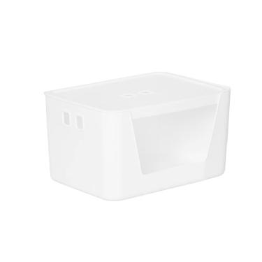 Imagem de Caixa Organizadora 26X20X16Cm Com Tampa E Abertura Branco